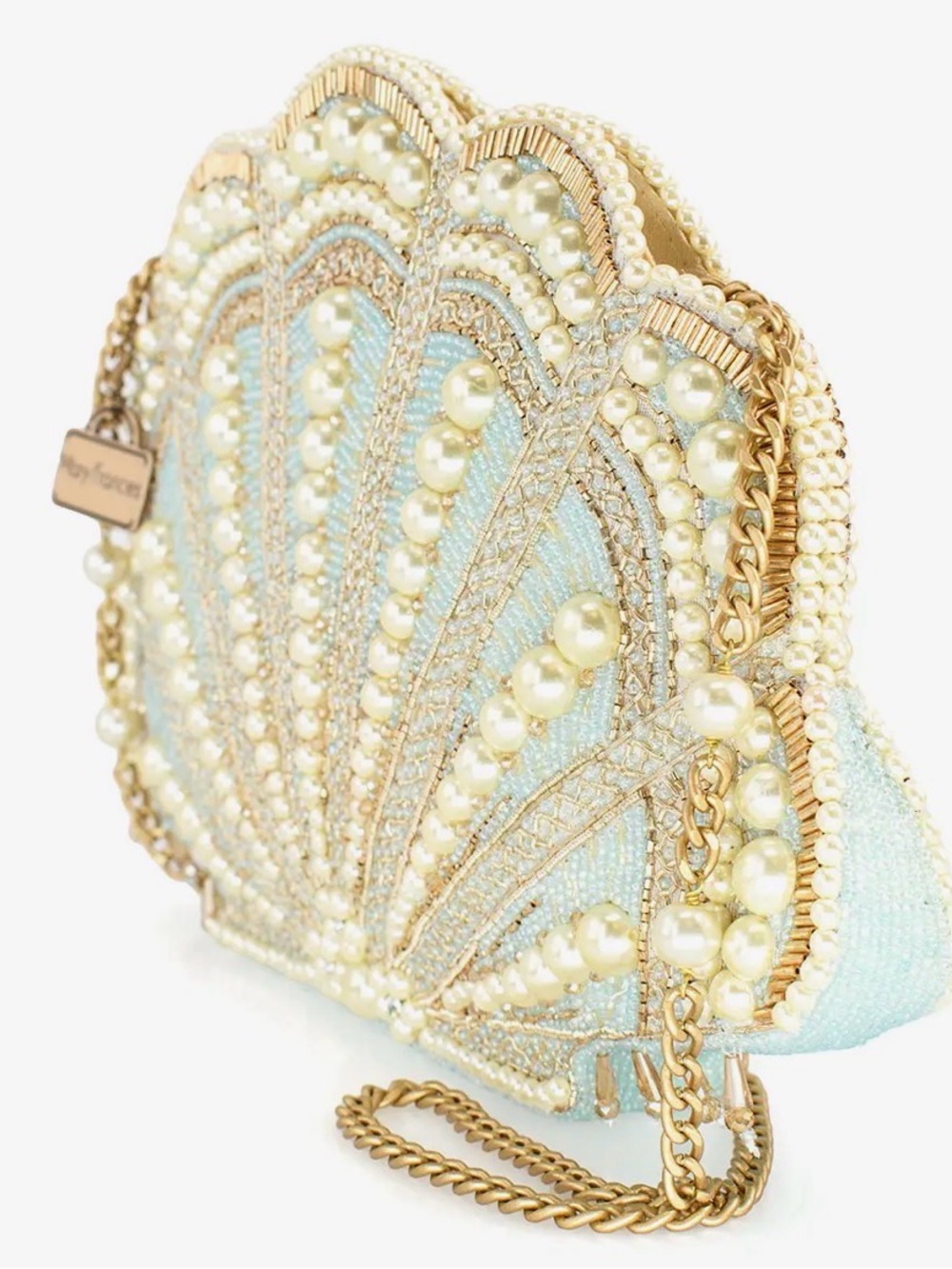 Seaside Luxury Pearl and Beaded Shell Crossbody
Handbag - Picture 3 of 9